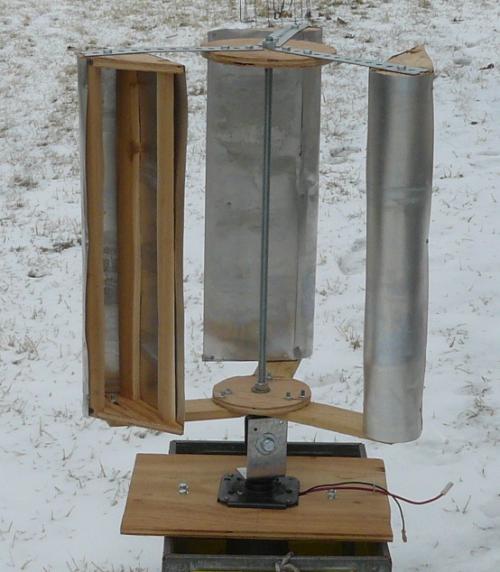 Build a Vertical Axis Wind Turbine using the Lenz2 design 
